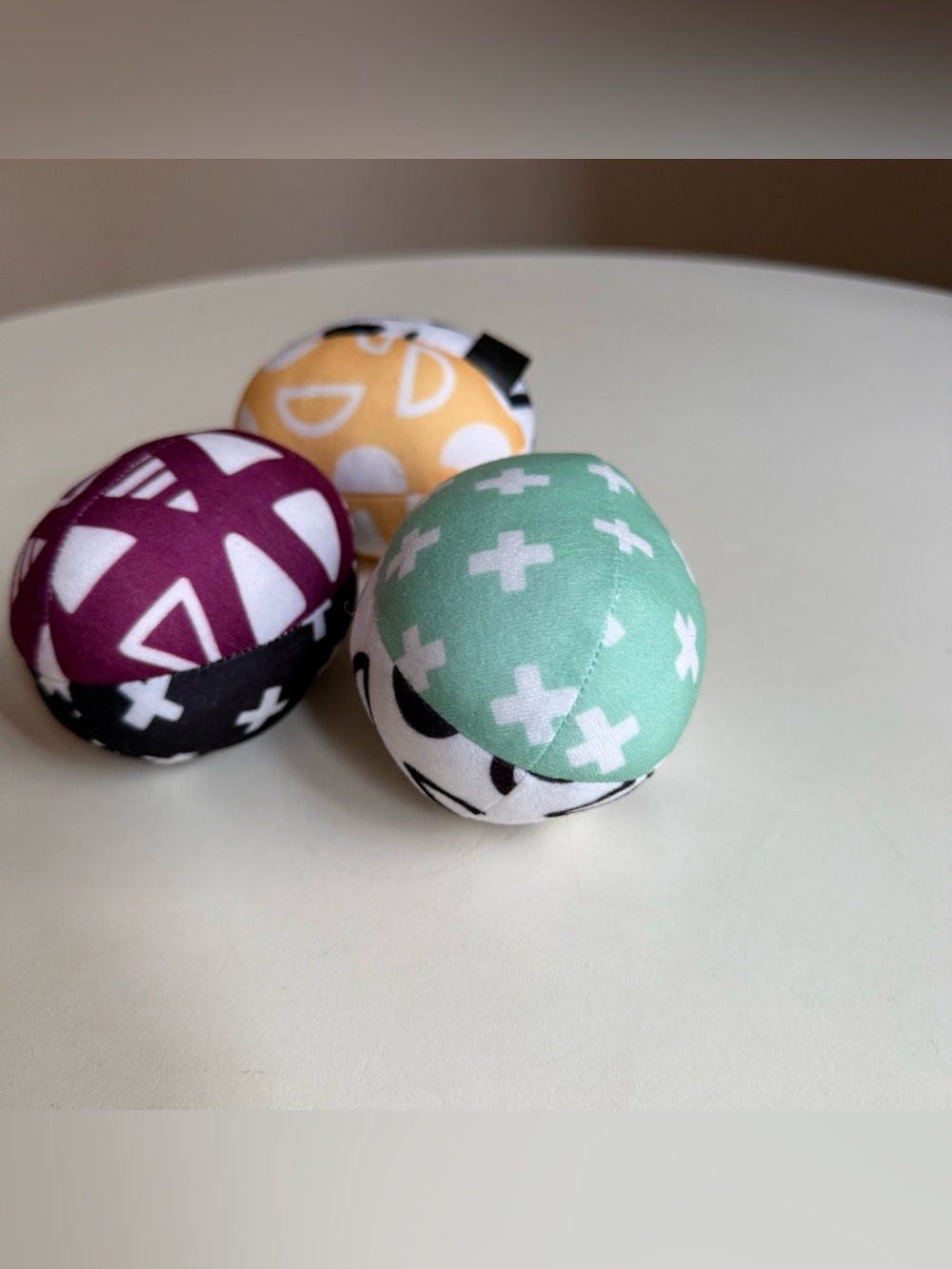 4moms mamaRoo Replacement Mobile Toy Balls Set of 3 Plush Reversible Baby Swing